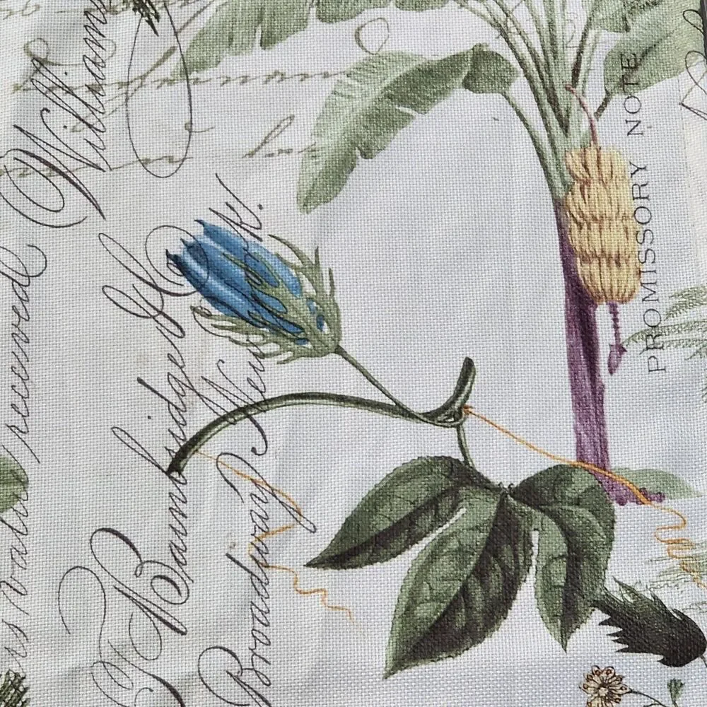 Avanti Home Linens Shower Curtain Colony Palm Tree Beaded Accents 72